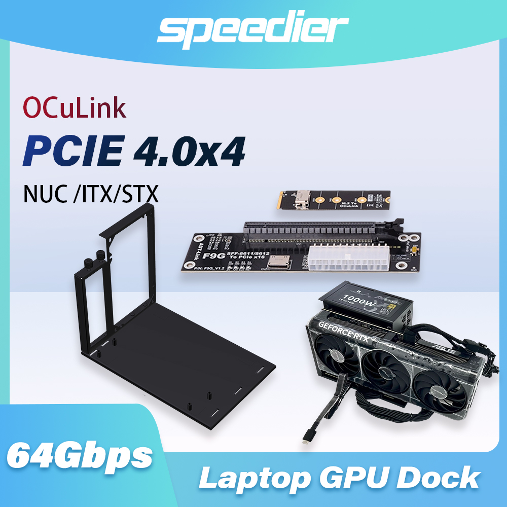Oculink Egpu Mini Pc - F9G 64Gbps OcuLink ke PCIE 4.0