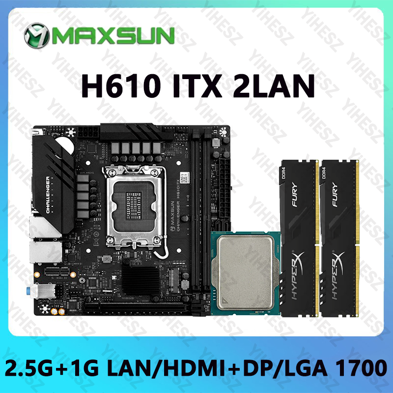 Lga1700 Itx Motherboard Ddr5 - Set Motherboard H610 ITX Dengan CPU