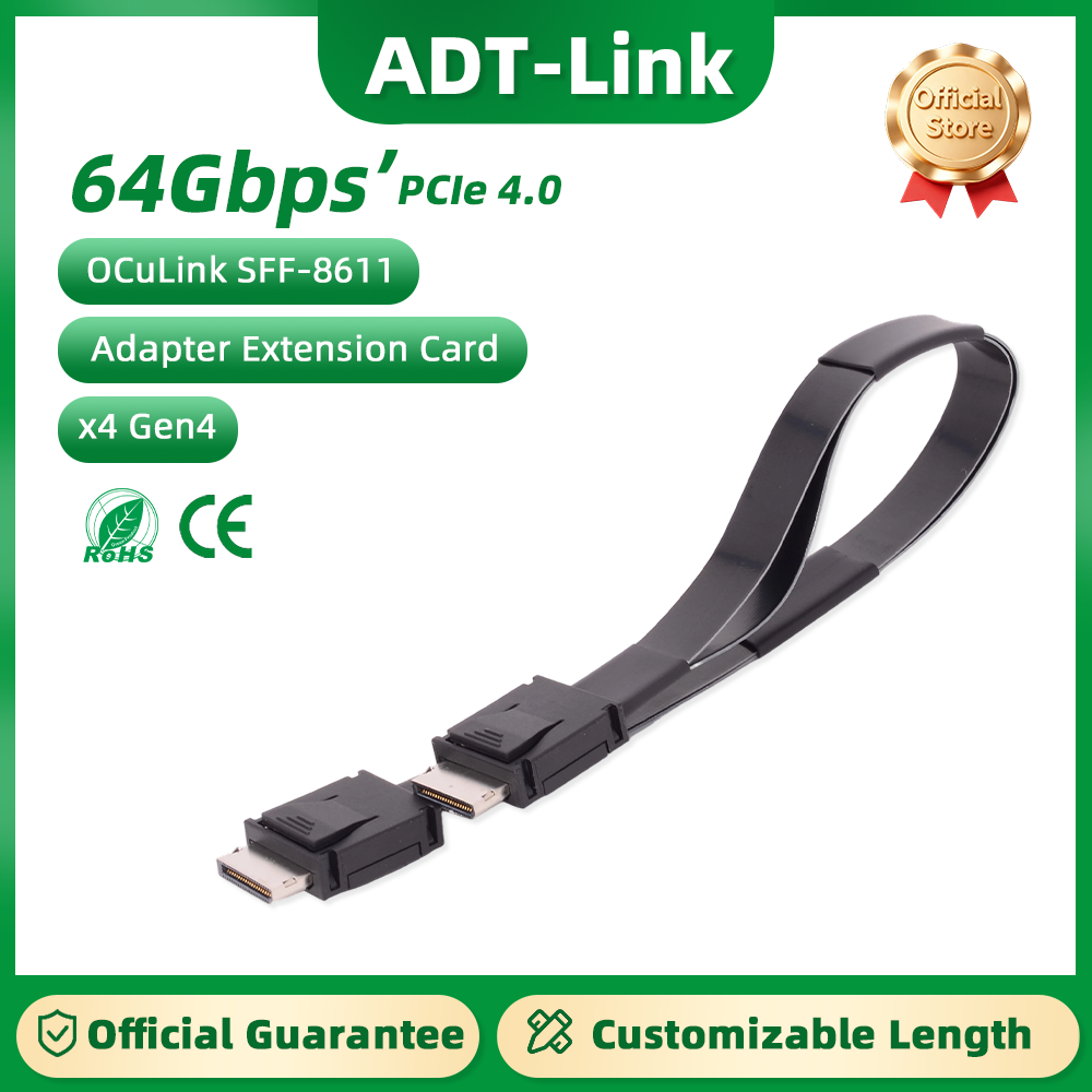 Oculink Egpu Mini Pc - ADT-Link PCI-E 4.0 X4 SFF-8611 Kabel