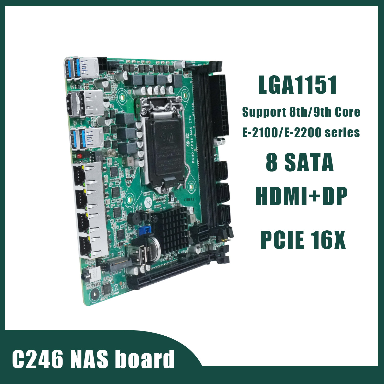 Nas Motherboard 8 Sata Mini Itx - Motherboard NAS C246 8 SATA 3.0