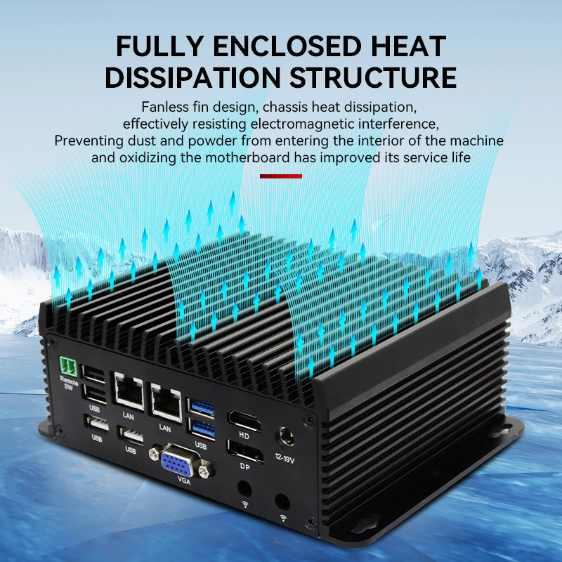 Fanless Industrial Pc Rs485 Core I7 - Komputer Industri Tanpa Kipas Quad Core