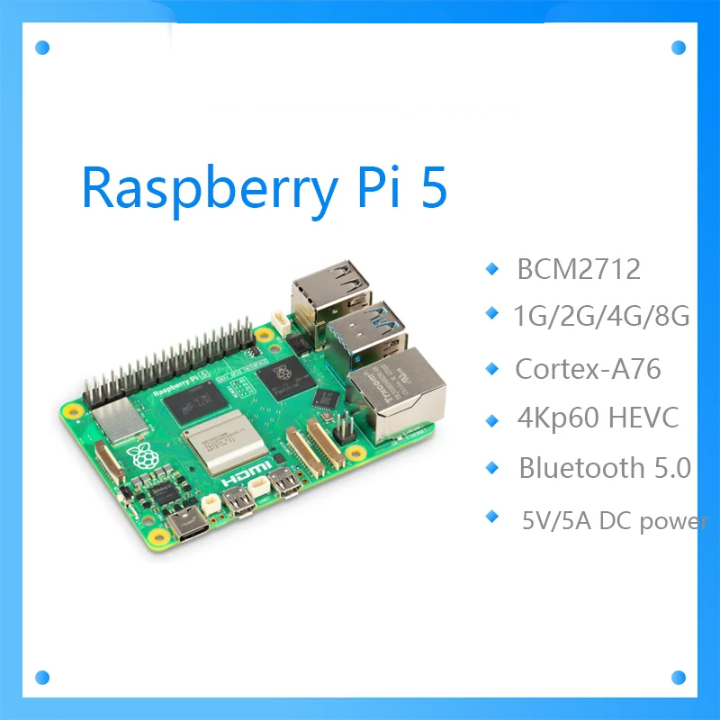 Raspberry Pi 5 8Gb Board - Raspberry Pi 5 Resmi Asli Cortex-A76