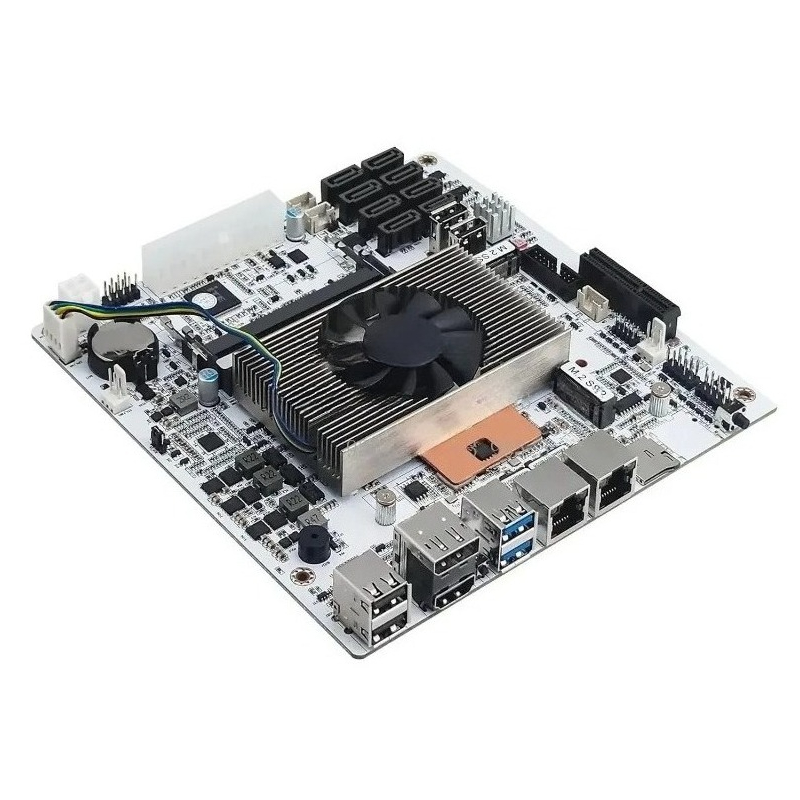 Nas Motherboard 8 Sata Mini Itx - Motherboard Mini‑ITX M11 NAS Putih dengan