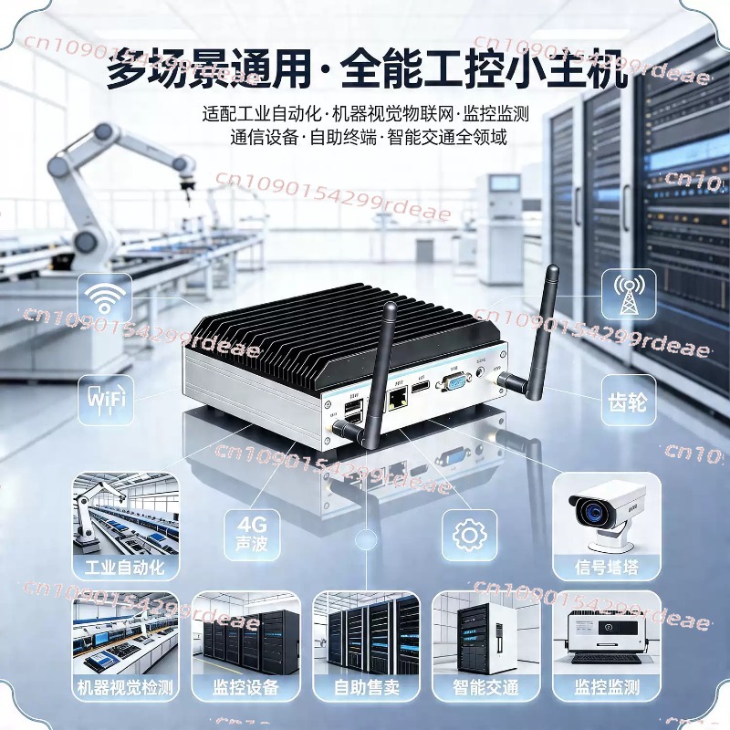 Fanless Industrial Pc Rs485 Core I7 - PC Industri Mini - Quad-Core N100/J1900/J6412,