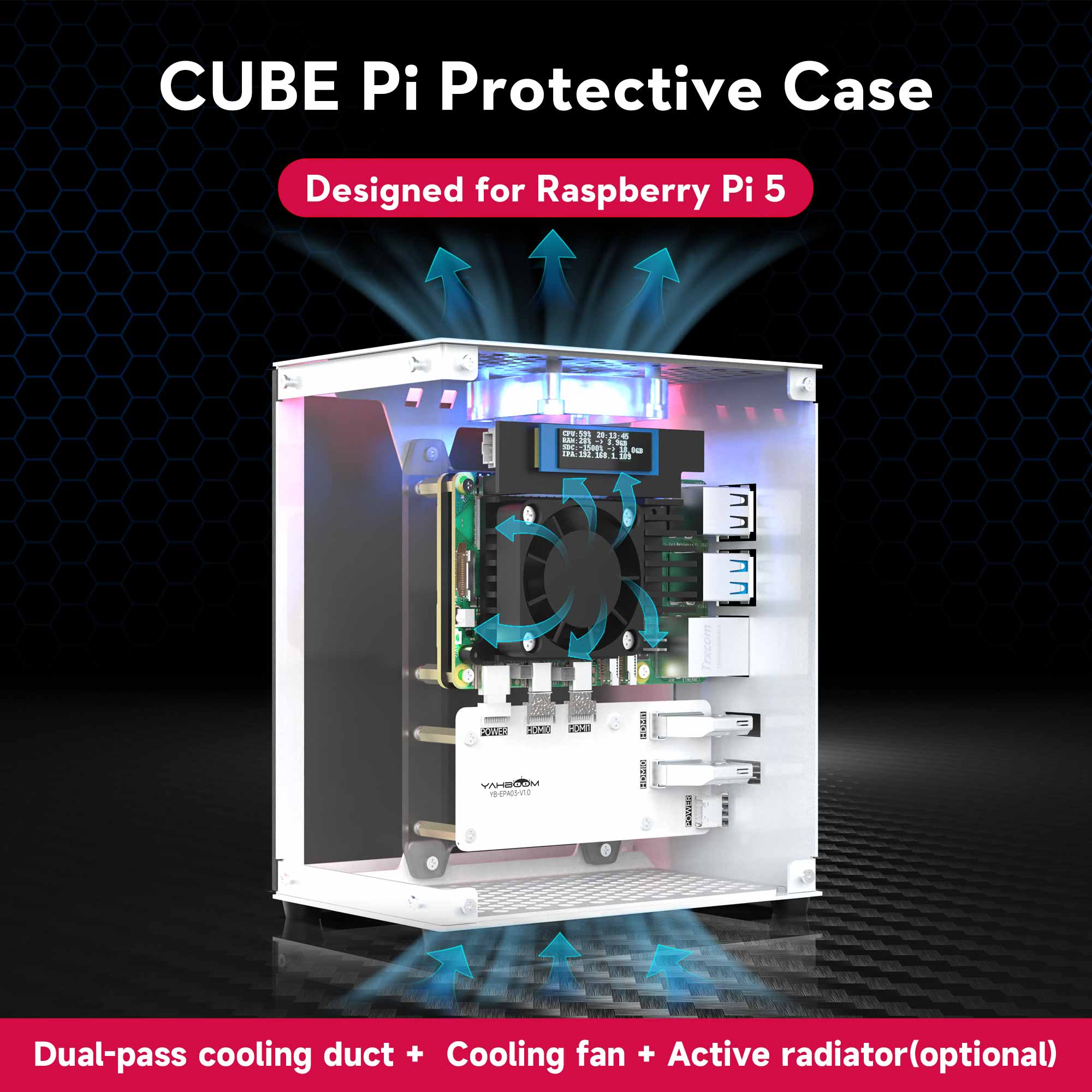 Raspberry Pi 5 8Gb Board - Raspberry Pi Kit pelindung casing 5,
