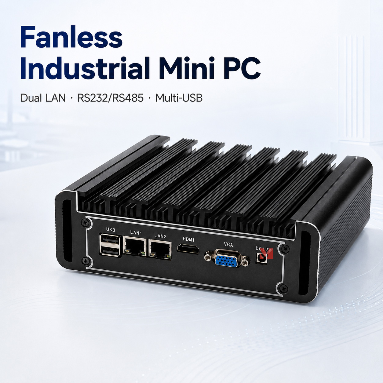 Fanless Industrial Pc Rs485 Core I7 - Mini PC Industri Tanpa Kipas Intel