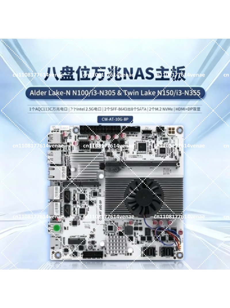 Motherboard NAS 8-Bay dengan C - Nas Motherboard 8 Sata Mini Itx ulasan dan harga