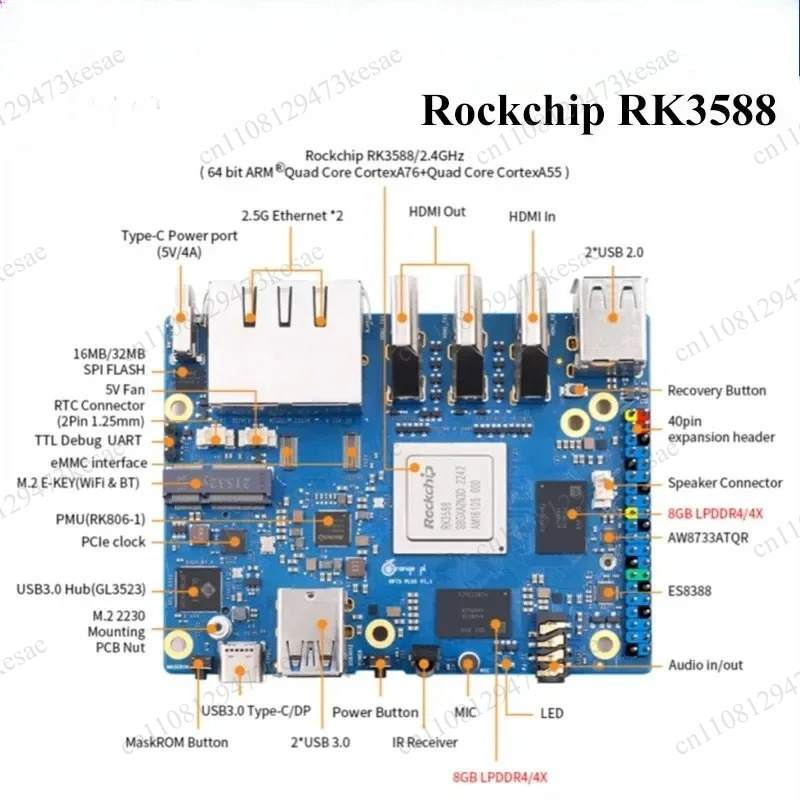 Orange Pi 5 Plus RK3588 SBC RA - Orange Pi 5 Plus 16Gb ulasan dan harga
