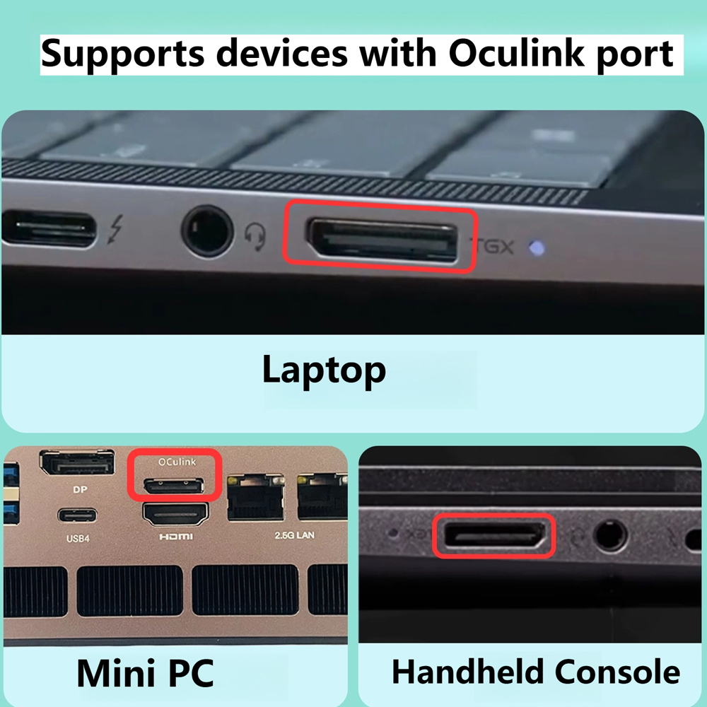 Dock Kartu Grafis Oculink eGPU - Oculink Egpu Mini Pc ulasan dan harga