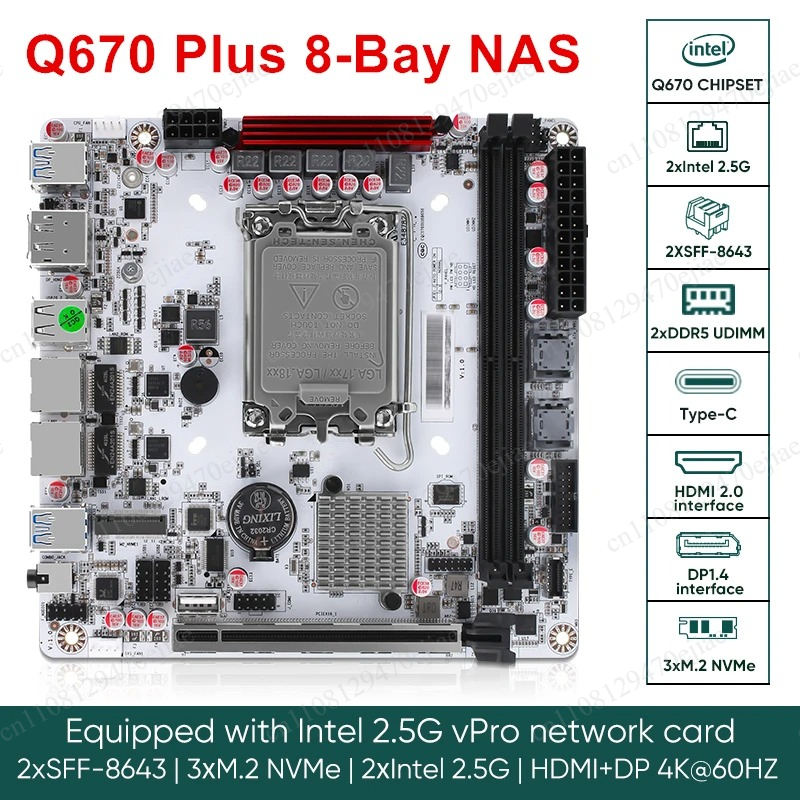 Motherboard NAS Mini-ITX Q670  - Nas Motherboard 8 Sata Mini Itx ulasan dan harga