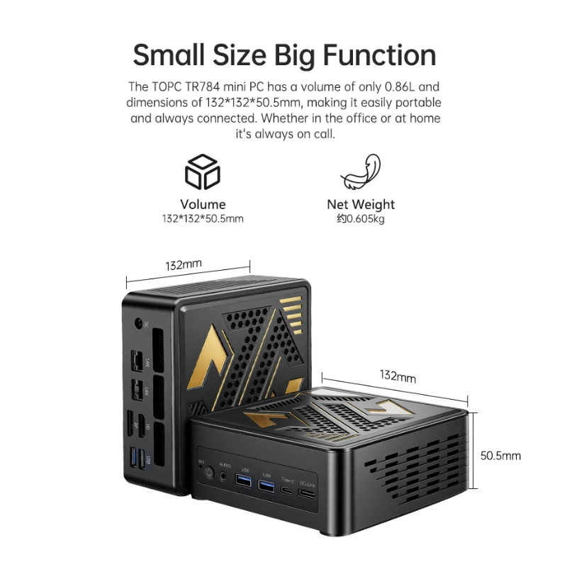 TOPC OCuLink Mini PC Ryzen 7 7 - Amd Ryzen 7 7840Hs Mini Pc ulasan dan harga