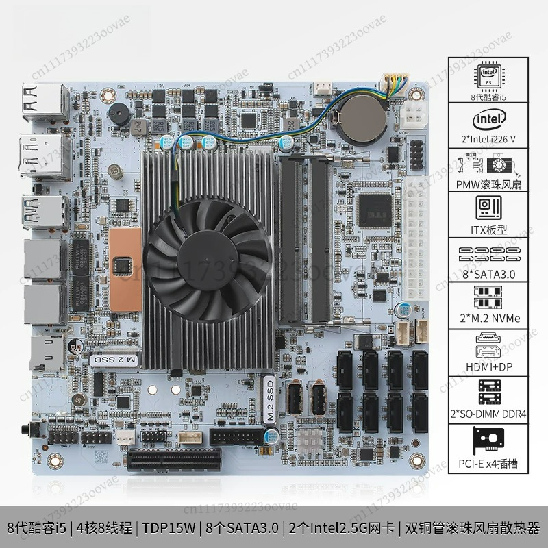 Motherboard Df 8 Bay NAS I5-82 - Nas Motherboard 8 Sata Mini Itx ulasan dan harga
