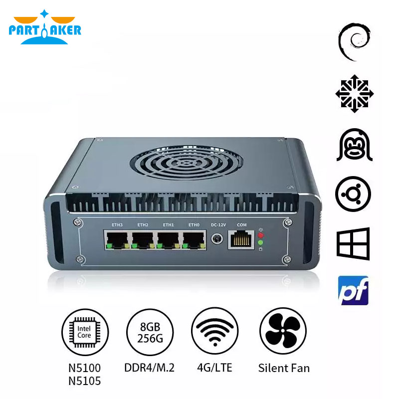 Mini PC Firewall Router Intel  - Pfsense Firewall Router 2.5G 4 I226 ulasan dan harga
