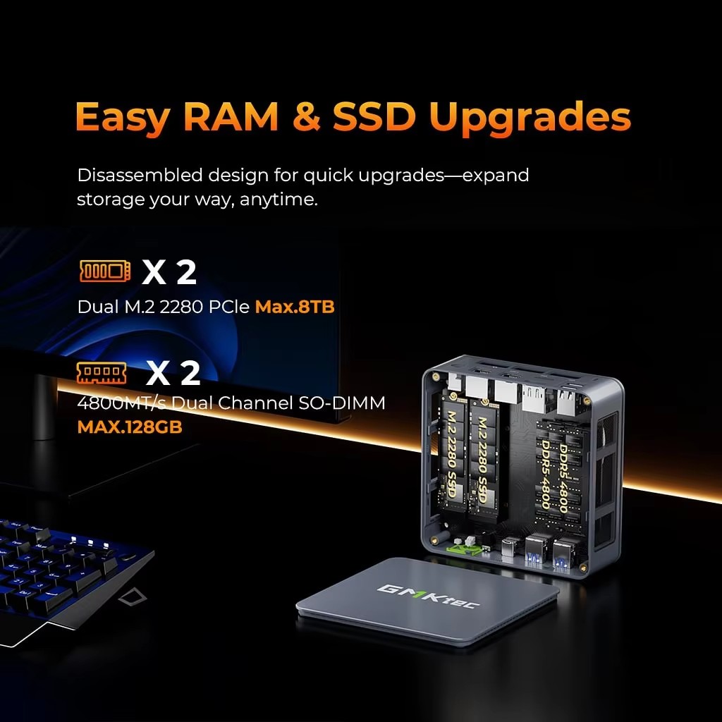 GMKtec Gaming Mini PC K6 M6 Ul - Amd Ryzen 7 7840Hs Mini Pc ulasan dan harga