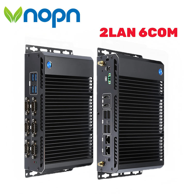 VNOPN Mini PC Industri Tanpa K - Fanless Industrial Pc Rs485 Core I7 ulasan dan harga