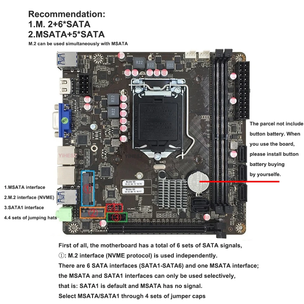 Motherboard Mini-ITX B365 LGA  - Nas Motherboard 8 Sata Mini Itx ulasan dan harga