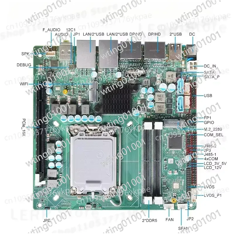 untuk Motherboard Mini ITX Gen - Lga1700 Itx Motherboard Ddr5 ulasan dan harga