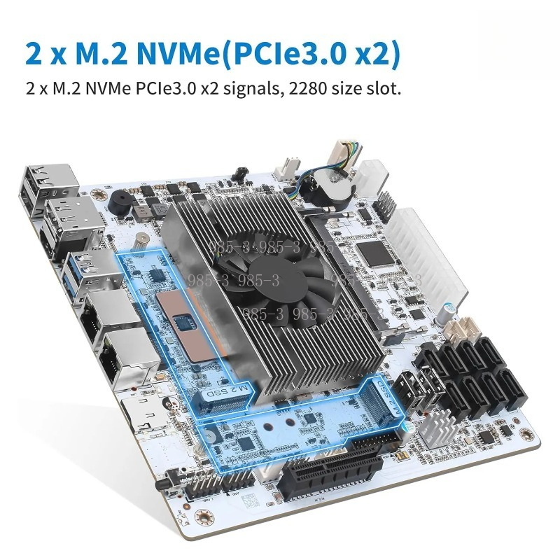 Motherboard Mini‑ITX M11 NAS P - Nas Motherboard 8 Sata Mini Itx ulasan dan harga