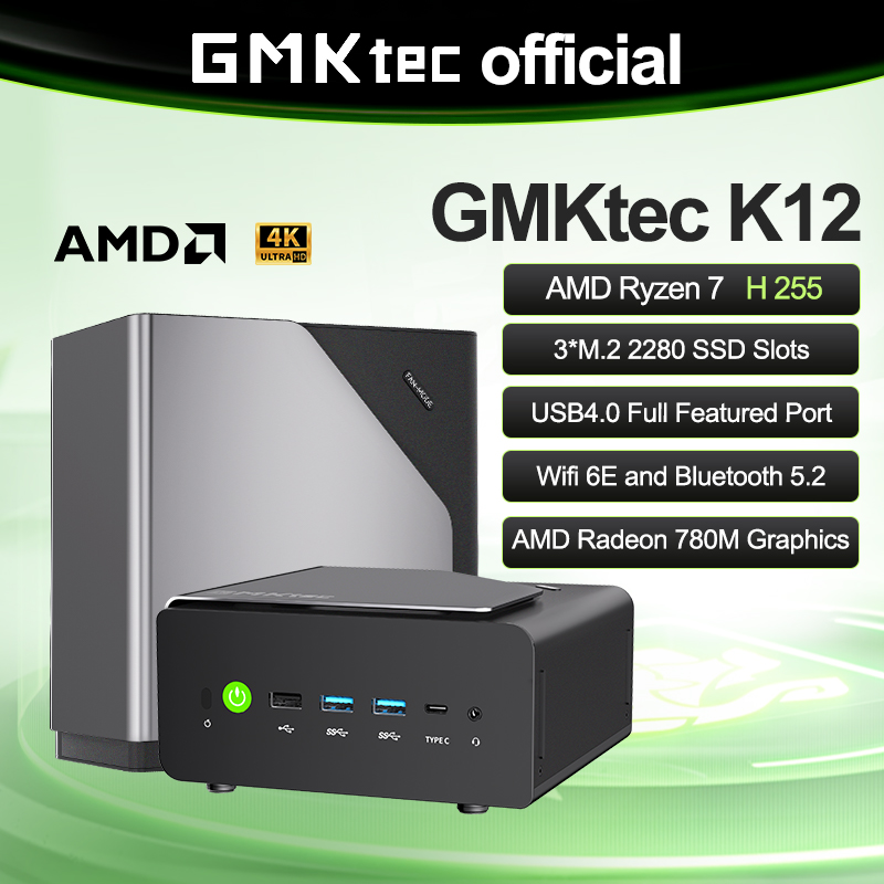 GMKtec K12 Mini PC AMD Ryzen.  - Oculink Egpu Mini Pc ulasan dan harga